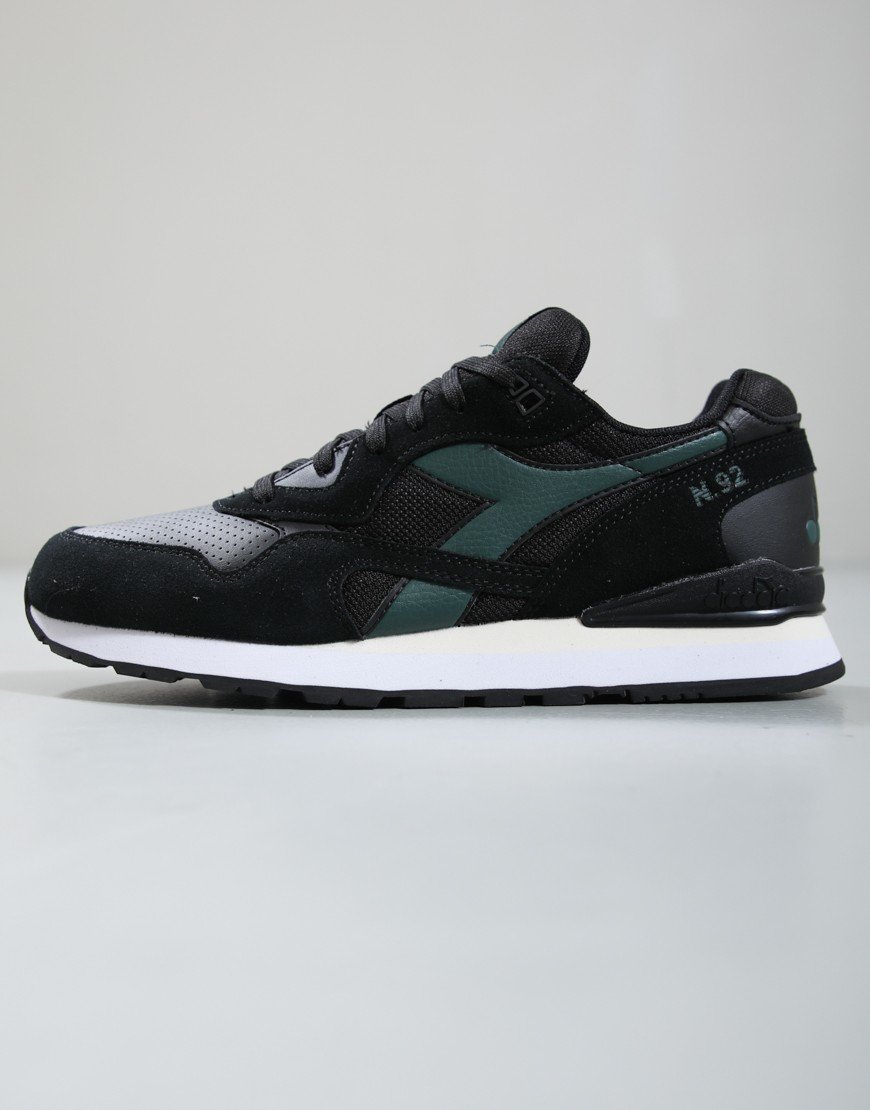 Diadora N.92 Advance Trainers Black/Pineneedle