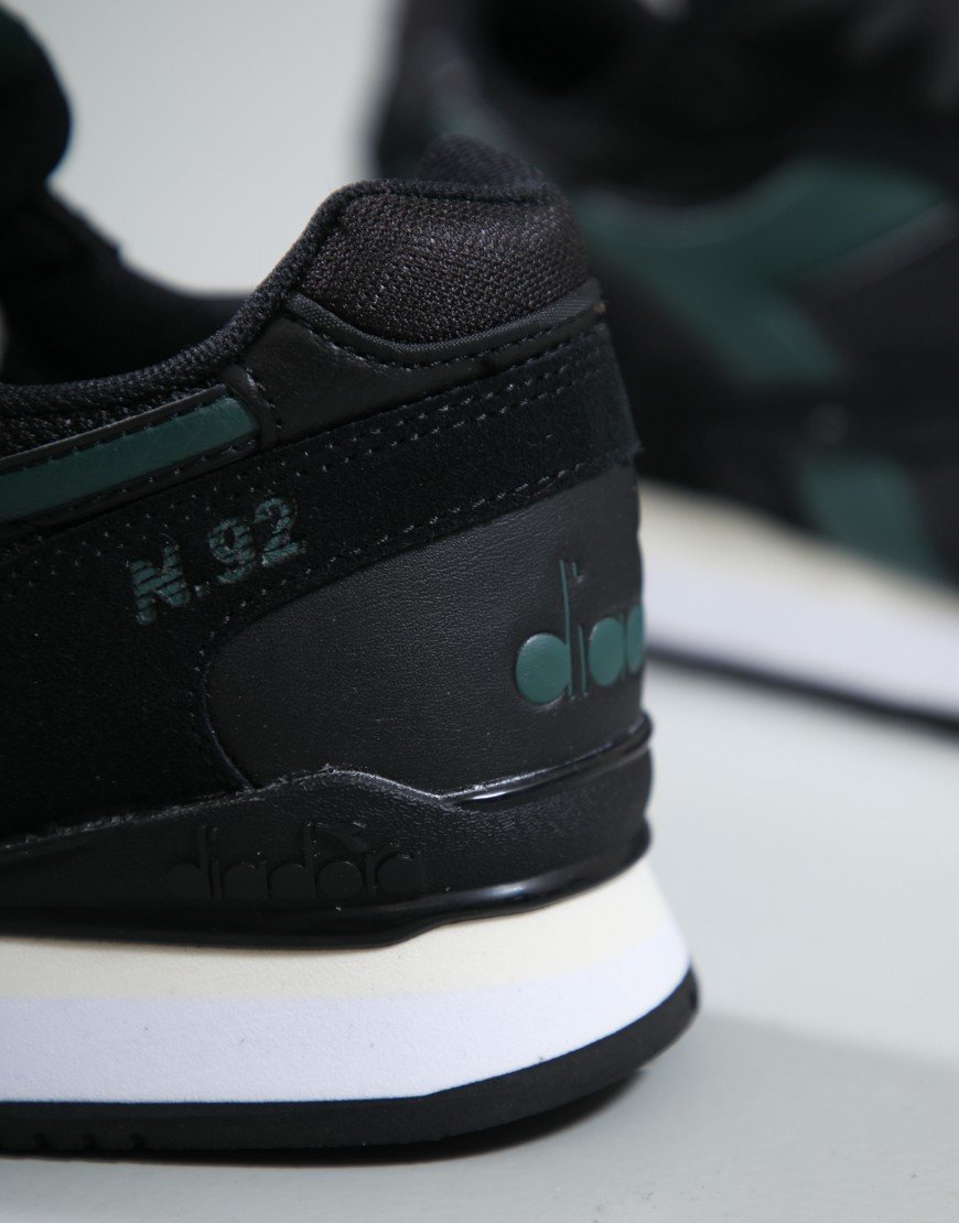 Diadora N.92 Advance Trainers Black/Pineneedle