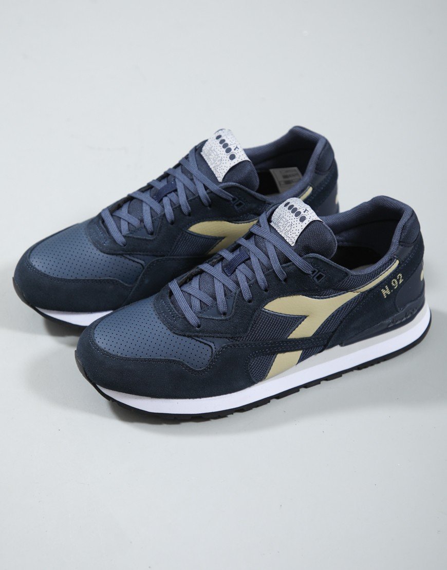 Diadora N.92 Advance Trainers Dark Navy/Dune Green