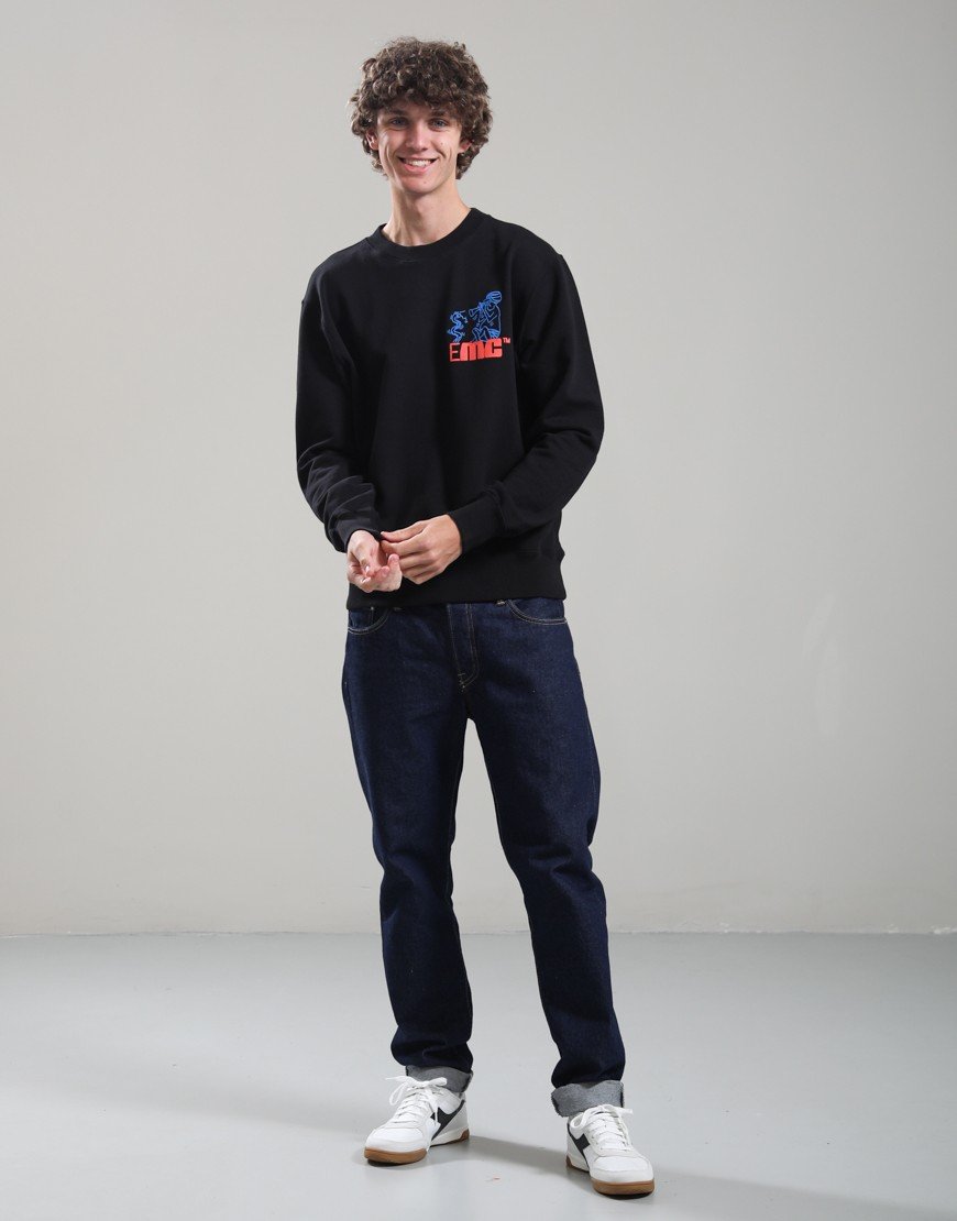 EDWIN Charmer Chest Crew Sweat Black