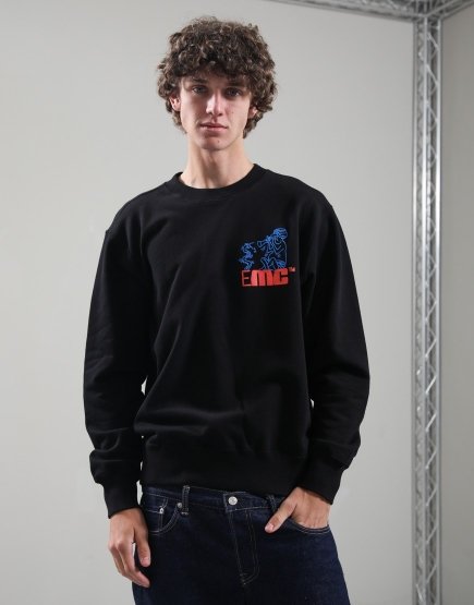 EDWIN Charmer Chest Crew Sweat Black