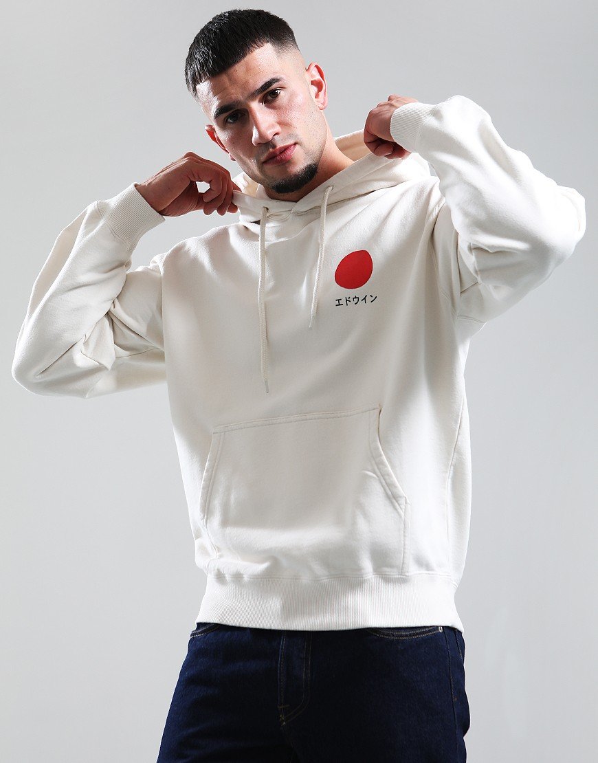 EDWIN Japanese Sun Hoodie Whisper White