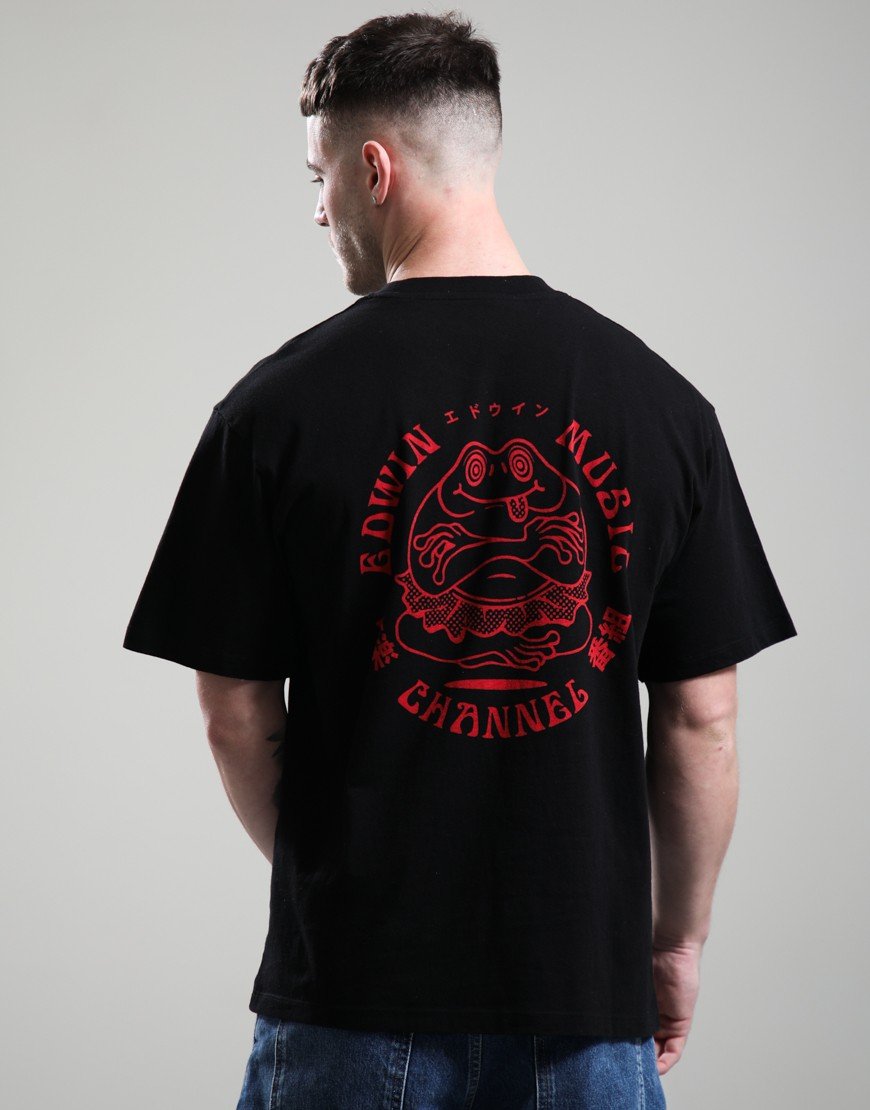 Edwin Music Channel T-Shirt Black/Red