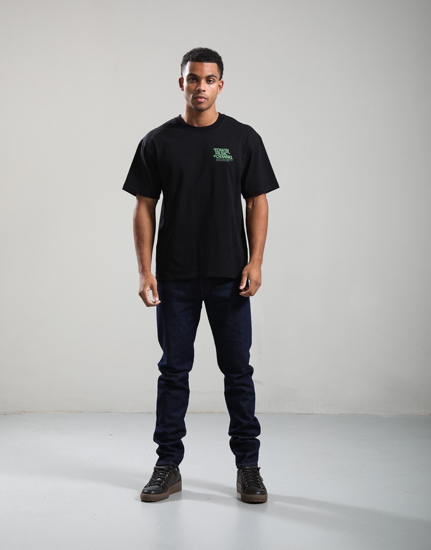 EDWIN Rare Spins T-Shirt Black