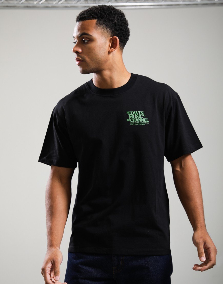 EDWIN Rare Spins T-Shirt Black