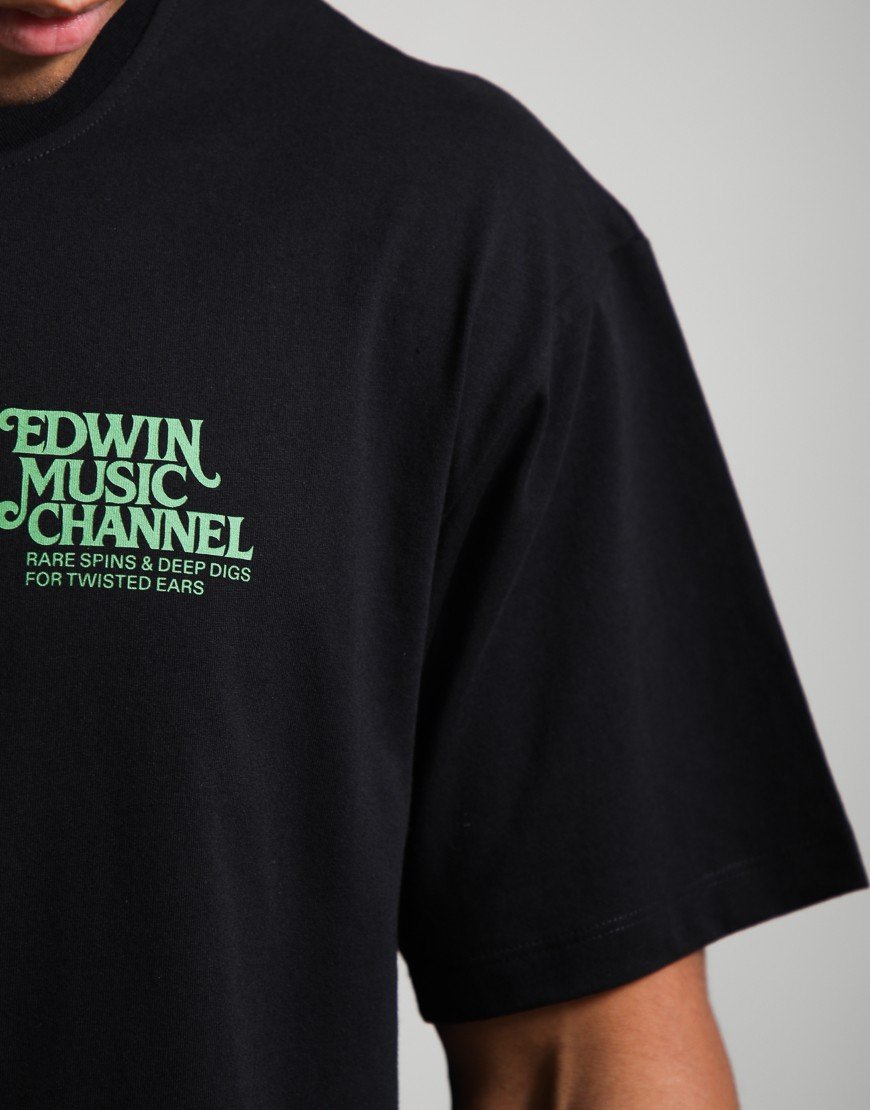 EDWIN Rare Spins T-Shirt Black