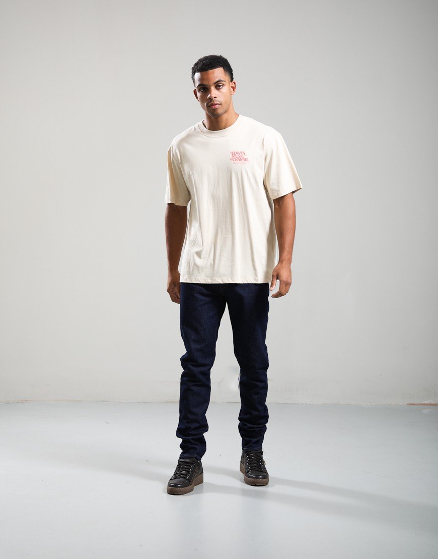 EDWIN Rare Spins T-Shirt Fog
