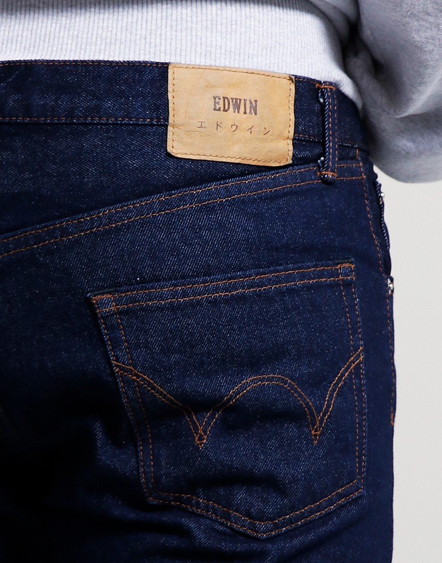 EDWIN Slim Tapered Kaihara Jeans Indigo Blue Rinsed 
