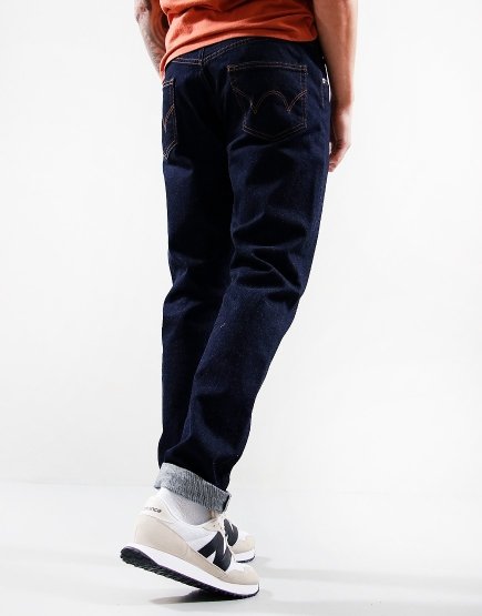 EDWIN Kaihara Tapered Stretch Denim Jeans Blue Rinsed