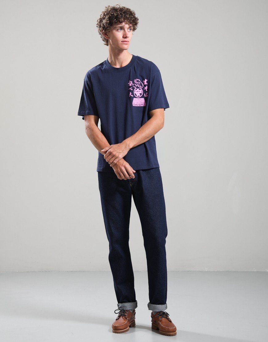 EDWIN Soba Yasube T-Shirt Maritime Blue