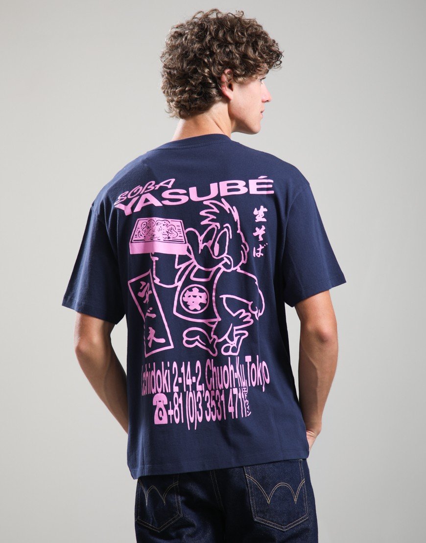 EDWIN Soba Yasube T-Shirt Maritime Blue