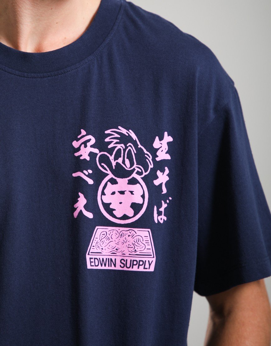 EDWIN Soba Yasube T-Shirt Maritime Blue