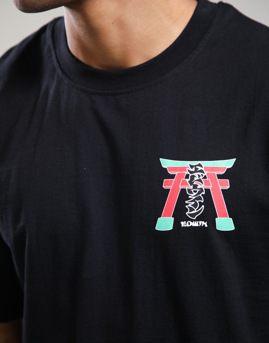 EDWIN Torii T-Shirt Black
