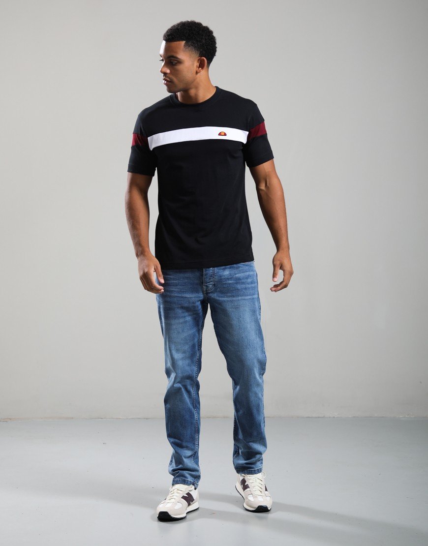 Ellesse Caserio T-Shirt Black/Crimson