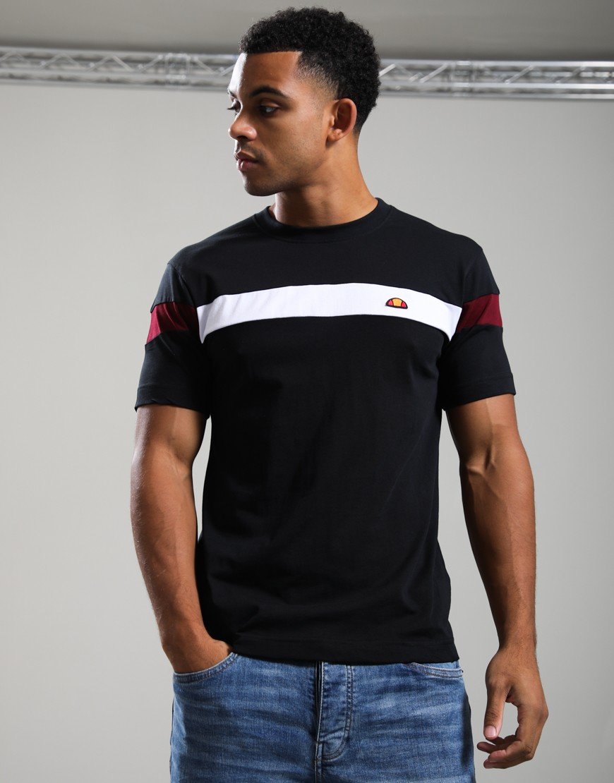 Ellesse Caserio T-Shirt Black/Crimson
