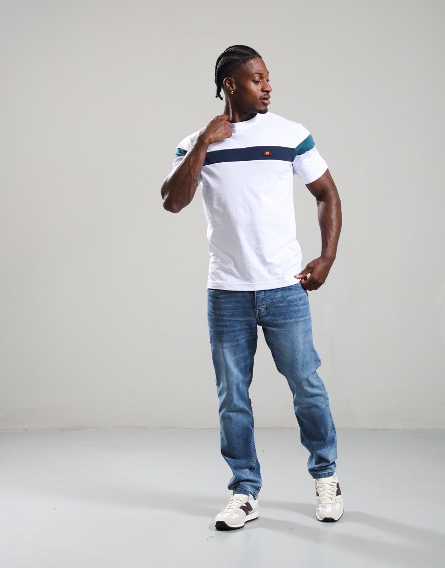 Ellesse Caserio T-Shirt White/Navy