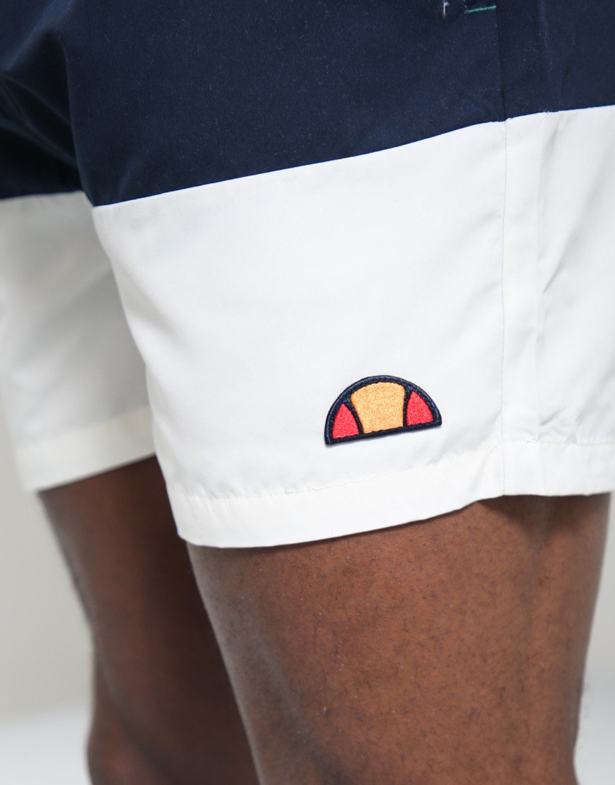 Ellesse Cielo Swim Shorts Dark Green/Navy/Off White
