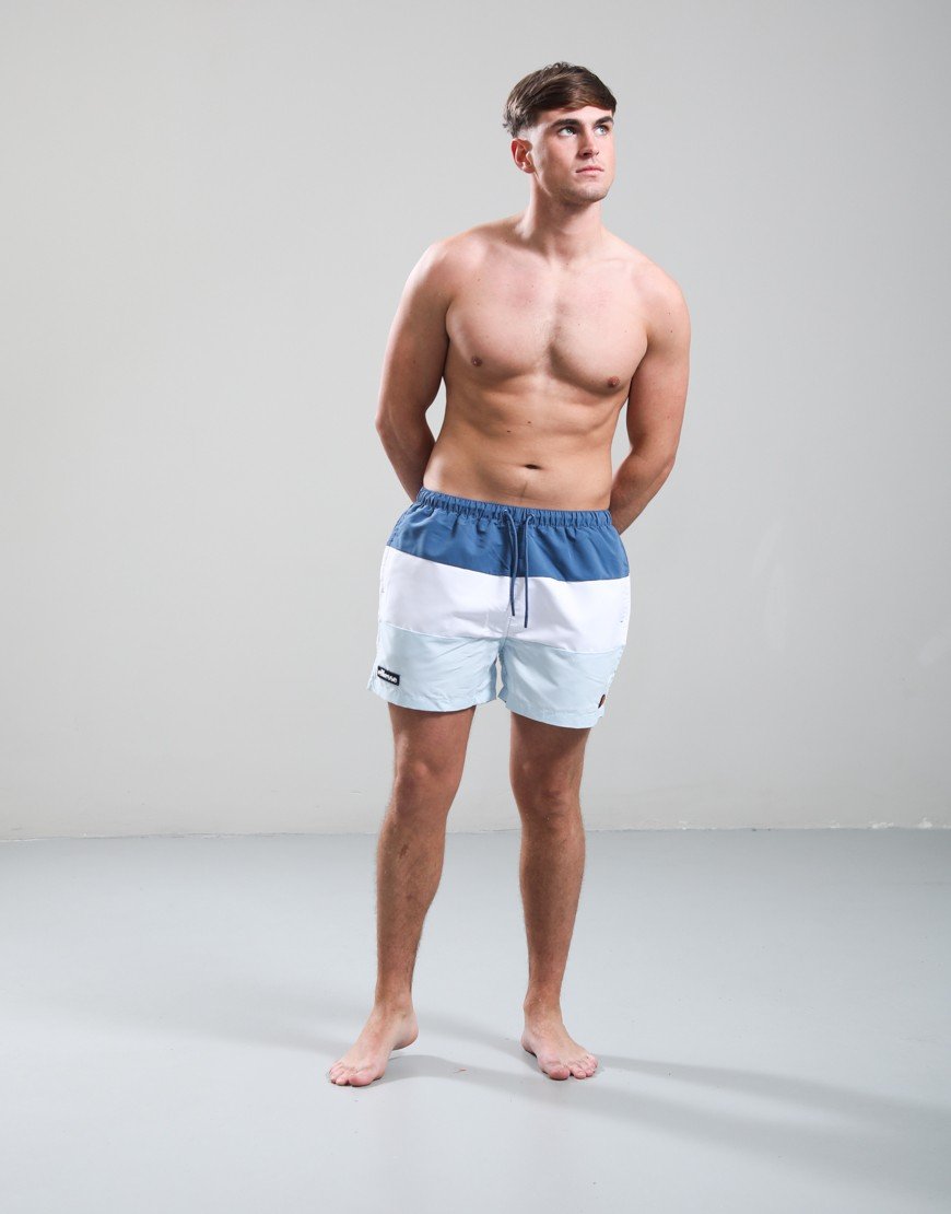 Ellesse Cielo Swim Shorts Blue/White/Light Blue