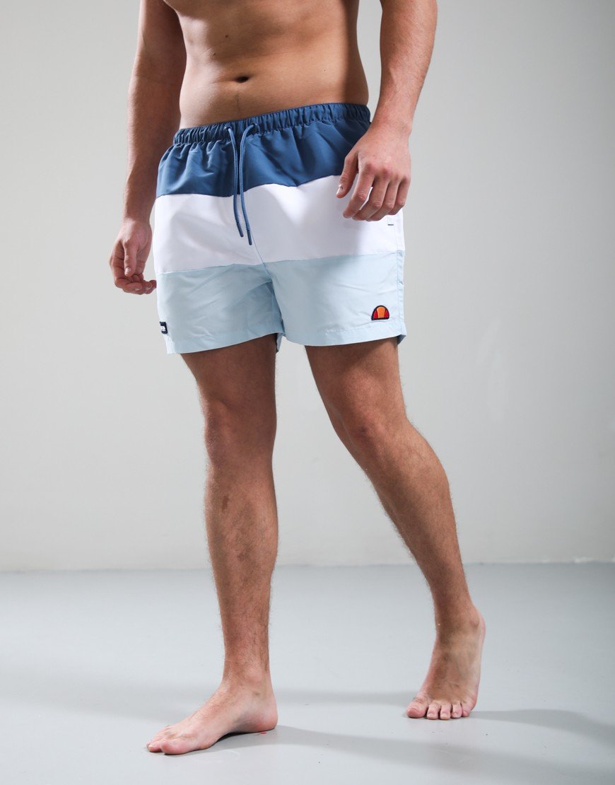 Ellesse Cielo Swim Shorts Blue/White/Light Blue