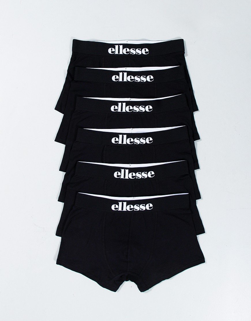 Ellesse Avalo 6 Pack Boxers Black
