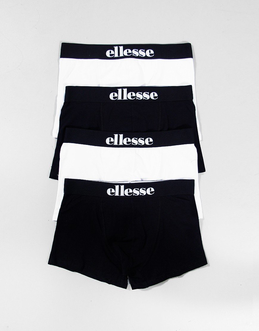 Ellesse Coralo 4 Pack Boxers Black/White