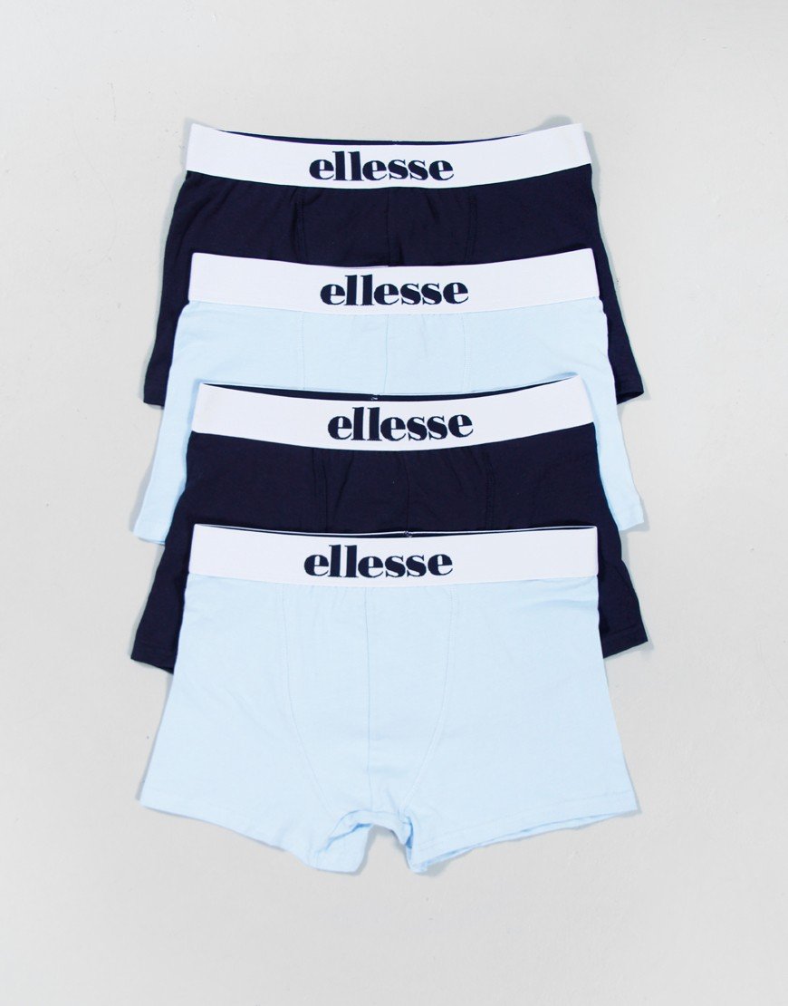 Ellesse Coralo 4 Pack Boxers Navy/Light Blue