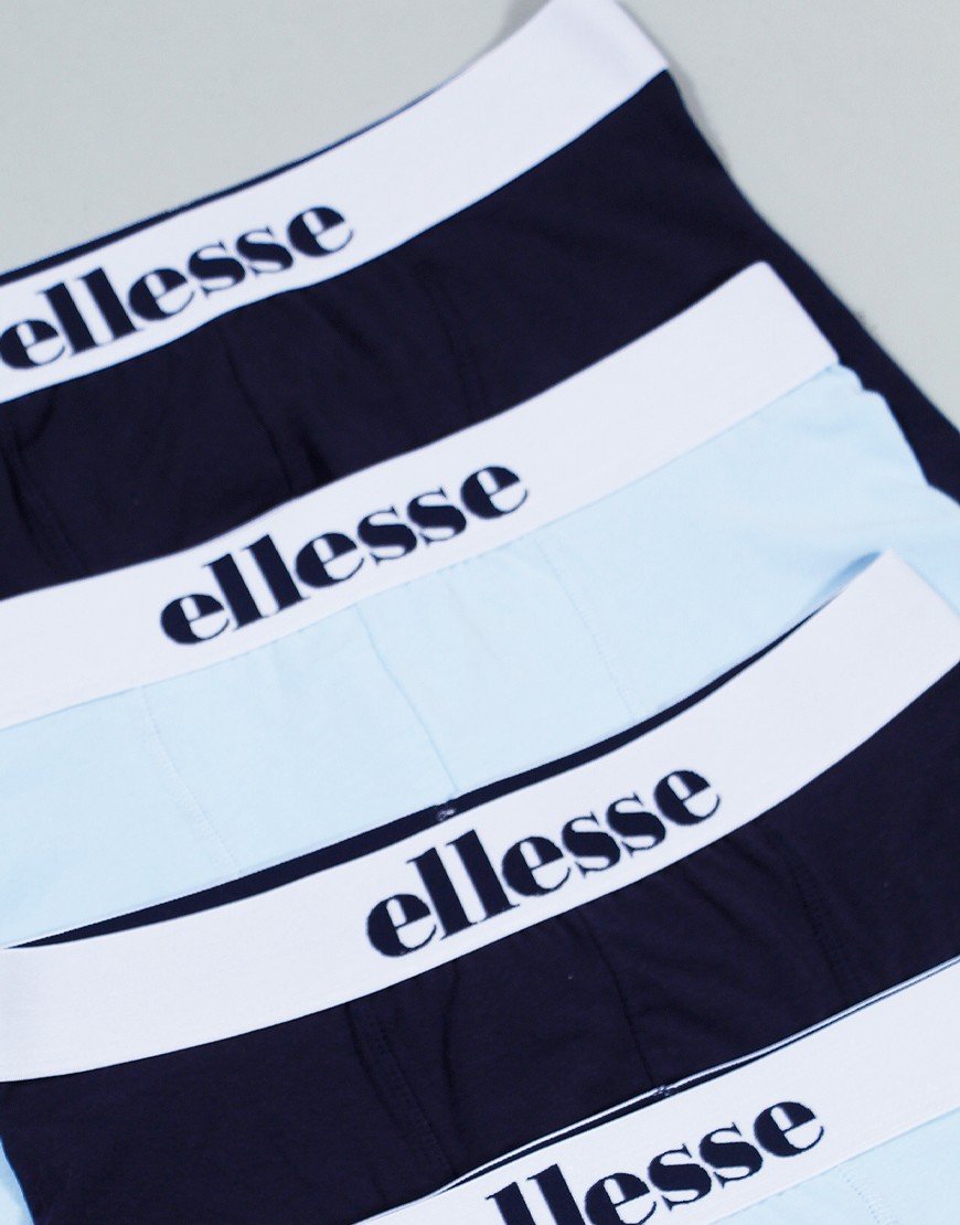Ellesse Coralo 4 Pack Boxers Navy/Light Blue