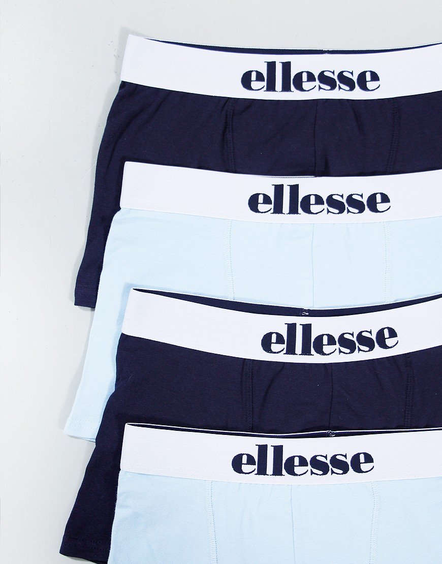 Ellesse Coralo 4 Pack Boxers Navy/Light Blue