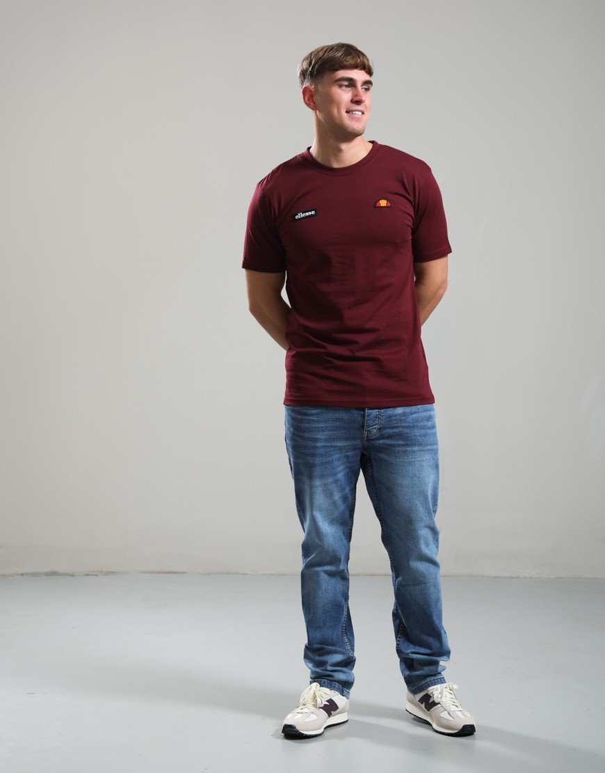 Ellesse Floran T-Shirt Burgundy