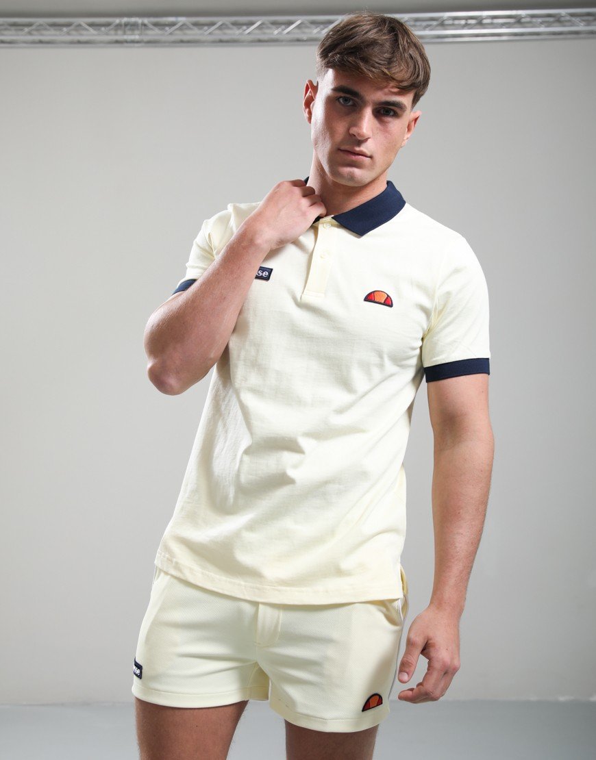 Ellesse Lessepsia Polo Shirt Light Yellow/Navy