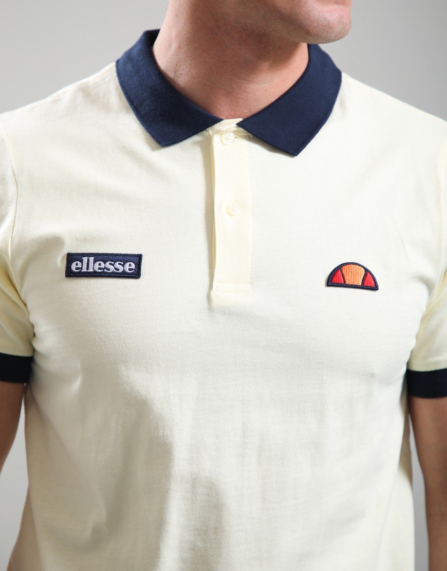 Ellesse Lessepsia Polo Shirt Light Yellow/Navy