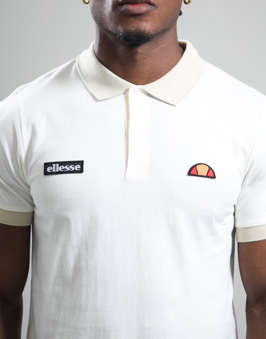 Ellesse Lessepsia Polo Shirt Off White/Stone