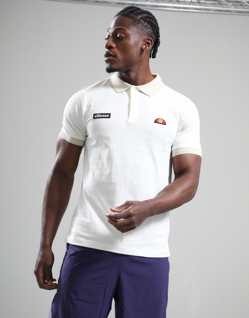 Ellesse Lessepsia Polo Shirt Off White/Stone