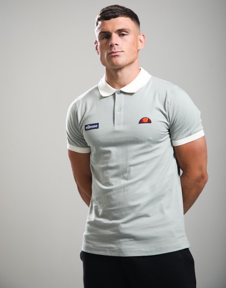Ellesse Lessepsia Polo Shirt Sage/Off White
