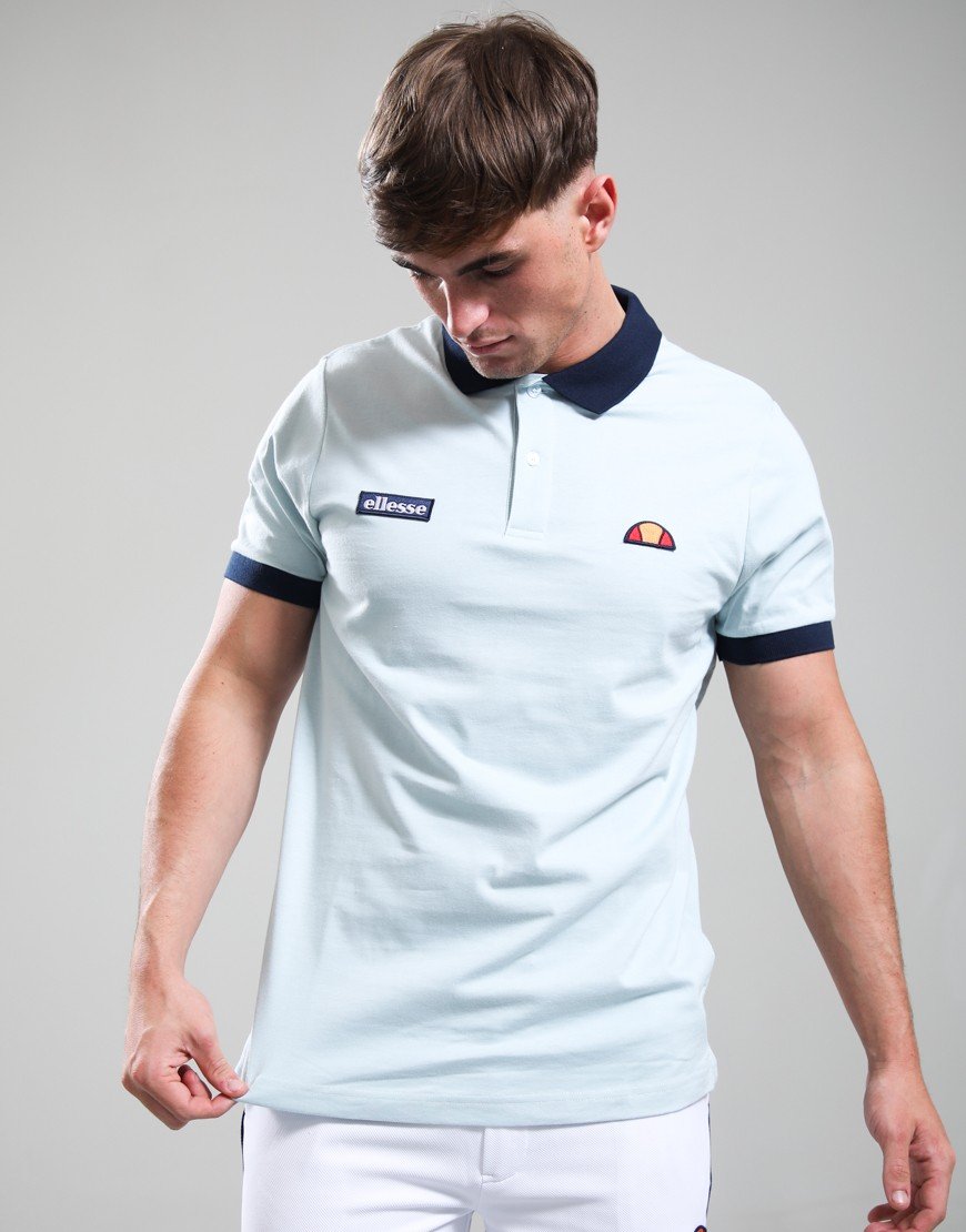 Ellesse Lessepsia Polo Shirt Light Blue/Navy