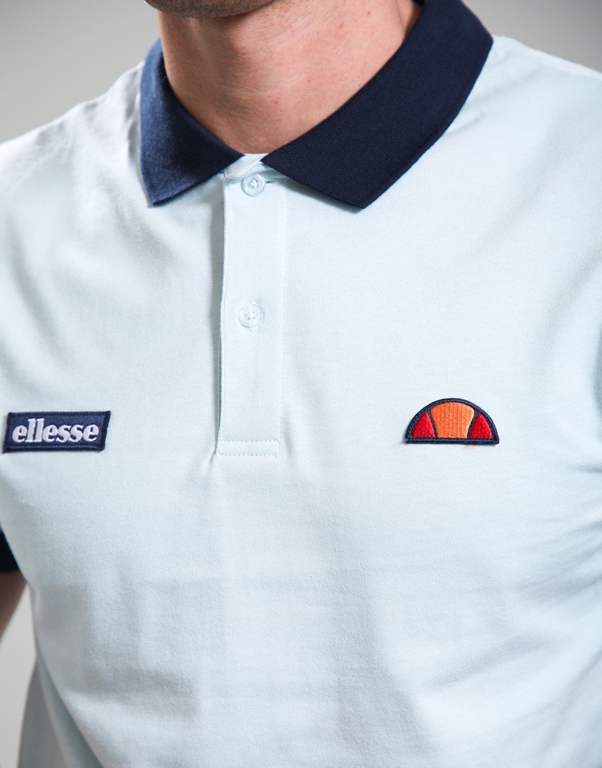 Ellesse Lessepsia Polo Shirt Light Blue/Navy