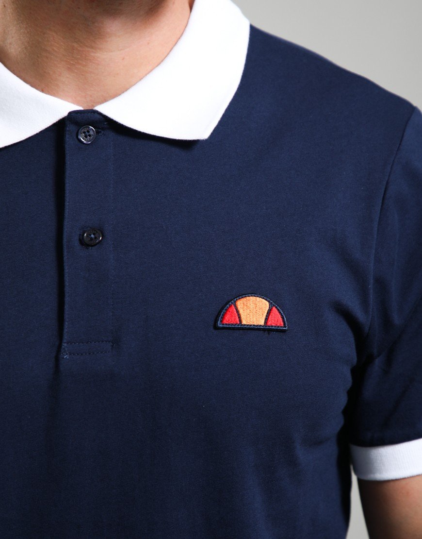 Ellesse Lessepsia Polo Shirt Navy/White