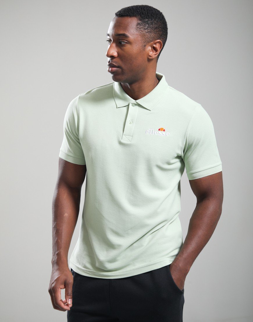 Ellesse Loch Polo Shirt Light Green