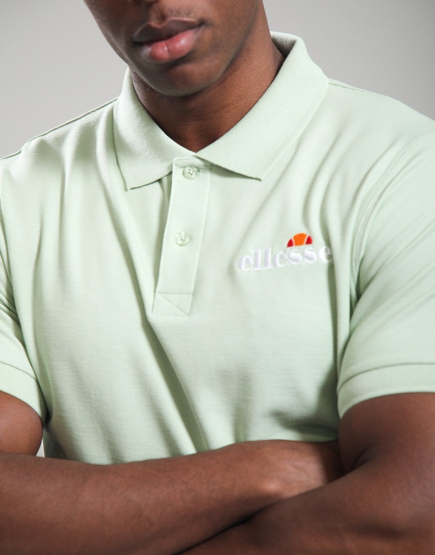 Ellesse Loch Polo Shirt Light Green