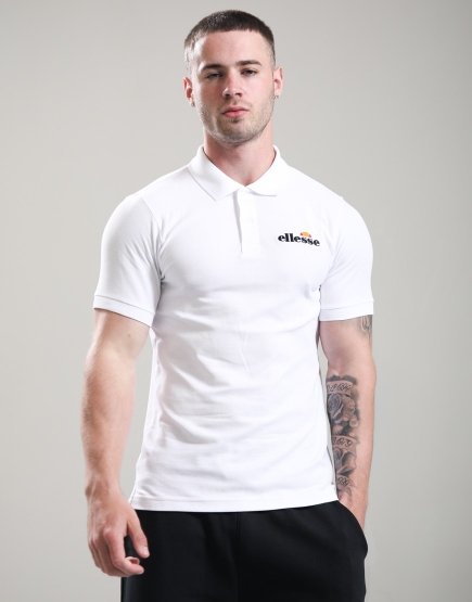 Ellesse Loch Polo Shirt White
