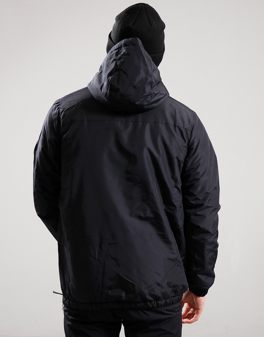 Giacca Uomo Ellesse Monterini Con Cappuccio, Mezza Zip E Logo Ricamato, 100% Poliestere