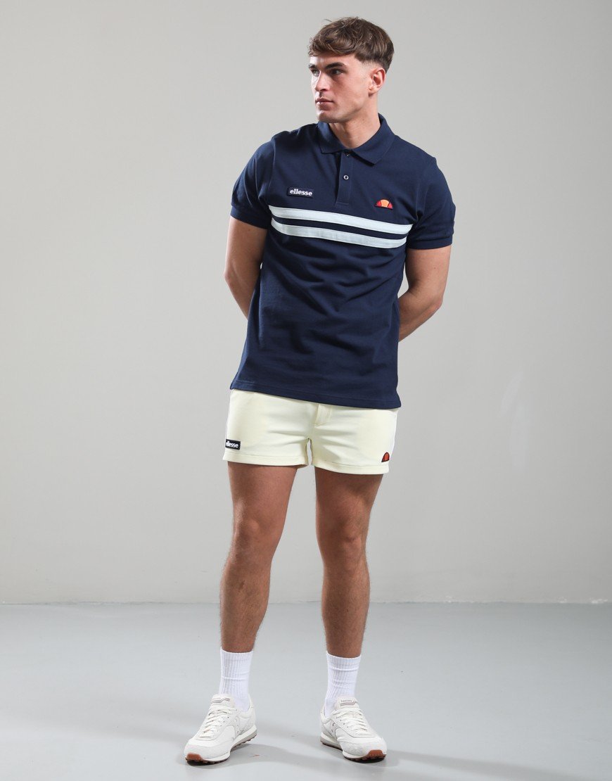 Ellesse Muccia Polo Shirt Navy/Light Blue