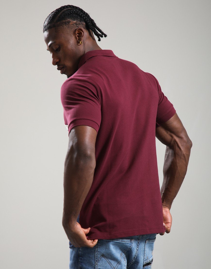 Ellesse Muccia Polo Shirt Burgundy/Navy