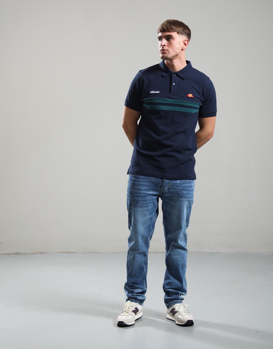 Ellesse Muccia Polo Shirt Navy/Teal