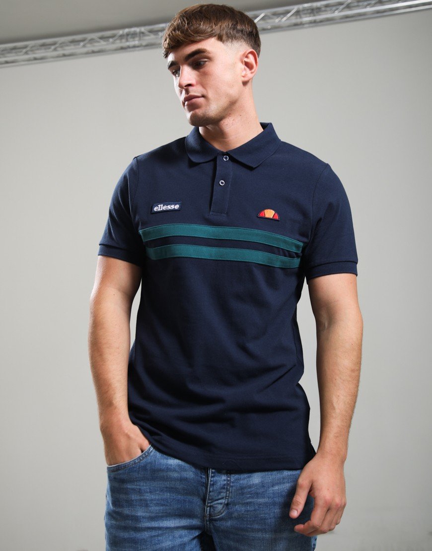 Ellesse Muccia Polo Shirt Navy/Teal