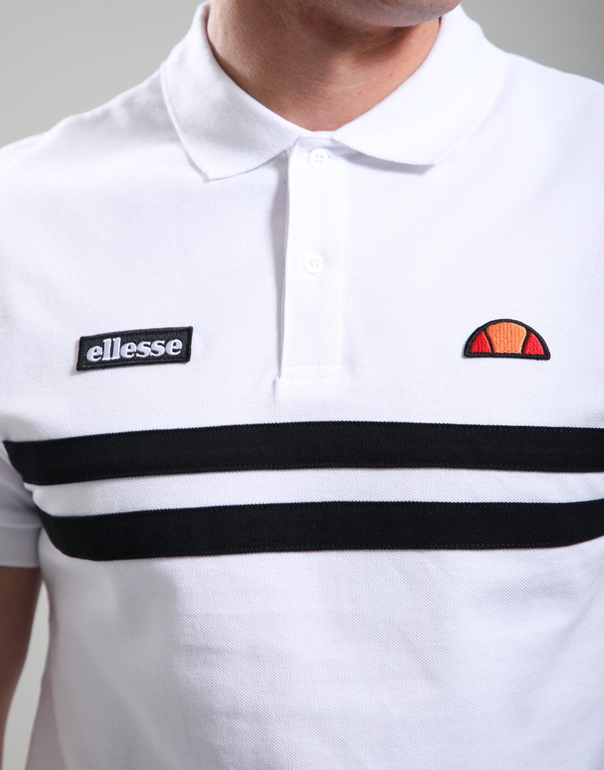 Ellesse Muccia Polo Shirt White/Black
