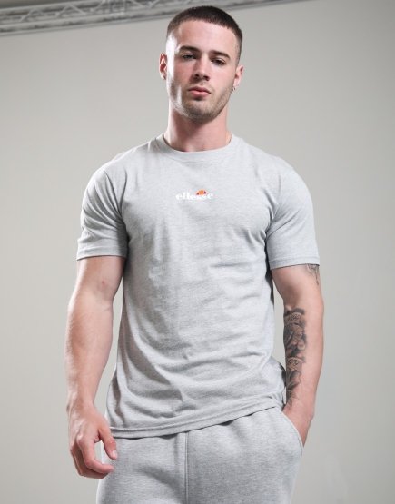 Ellesse Ollio 2 T-Shirt Light Grey Marl
