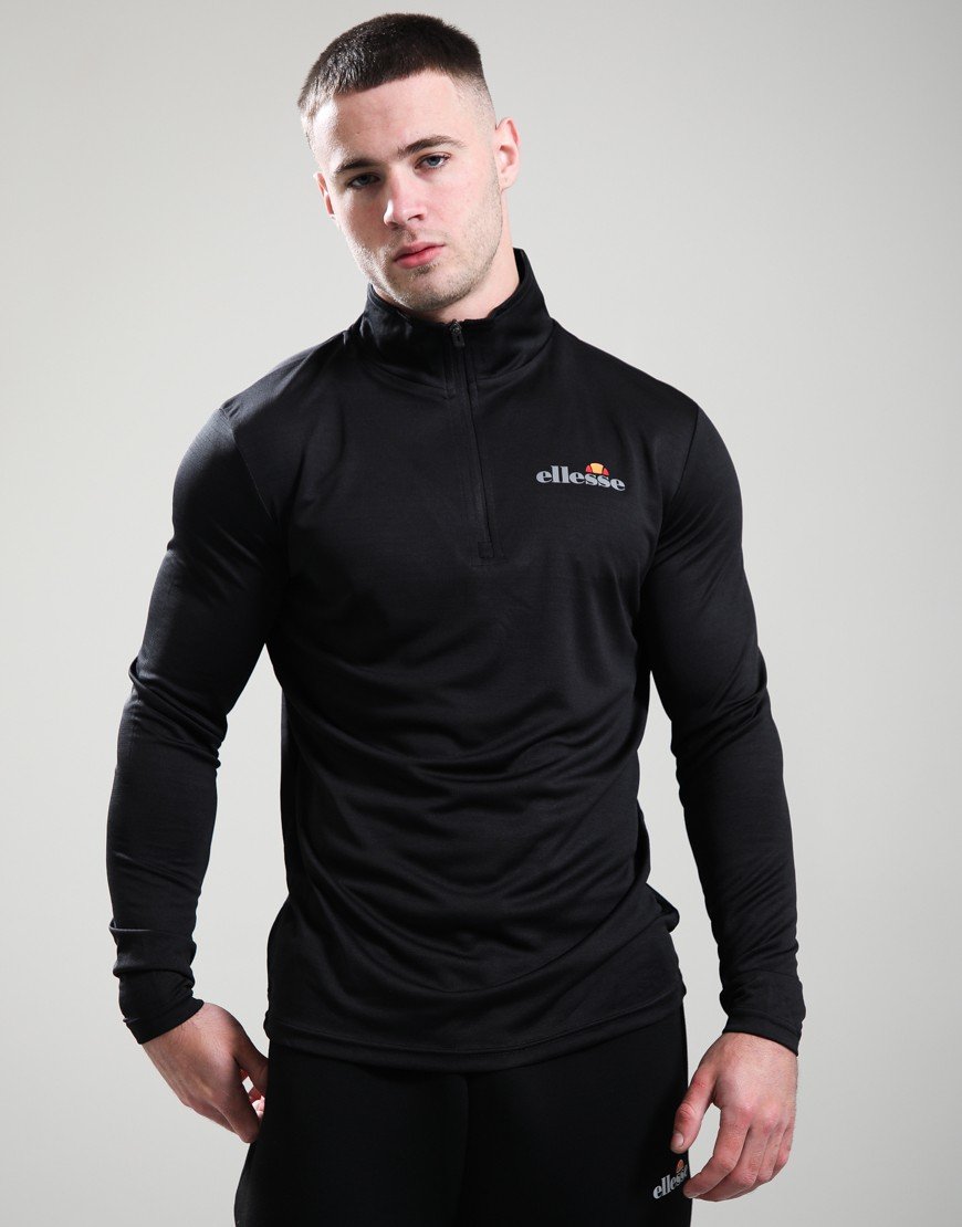 Ellesse Partlow Quarter Zip Black