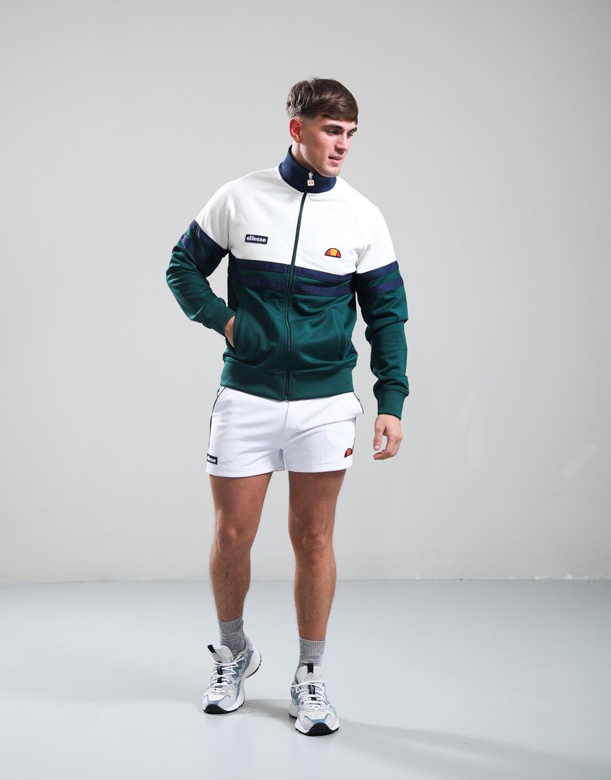 Ellesse Rimini Track Jacket Dark Green/Off White