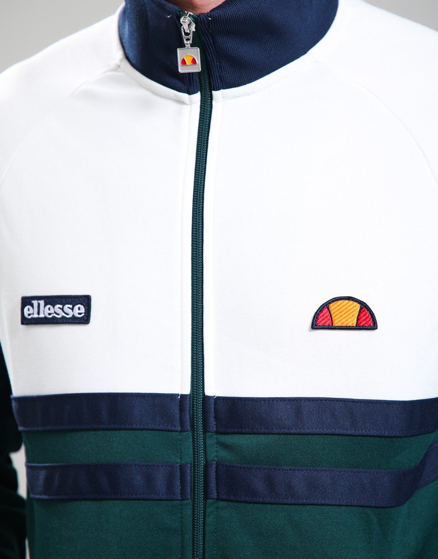 Ellesse Rimini Track Jacket Dark Green/Off White